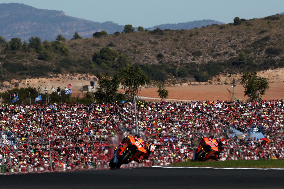 Audience at motorsports event